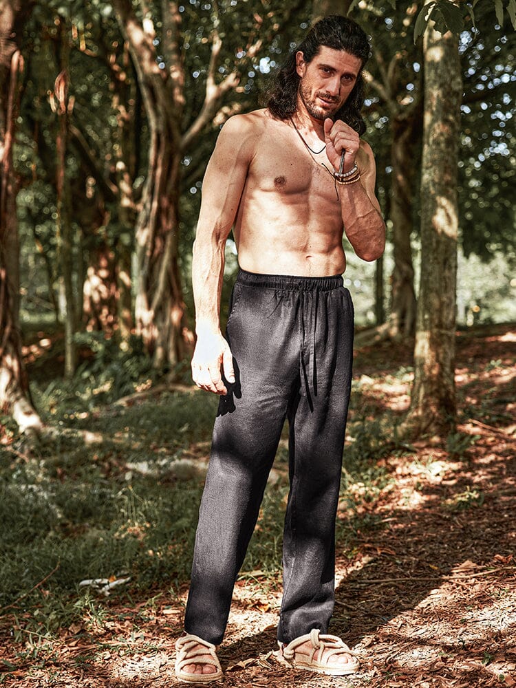 Pantalón de lino ecológico cómodo