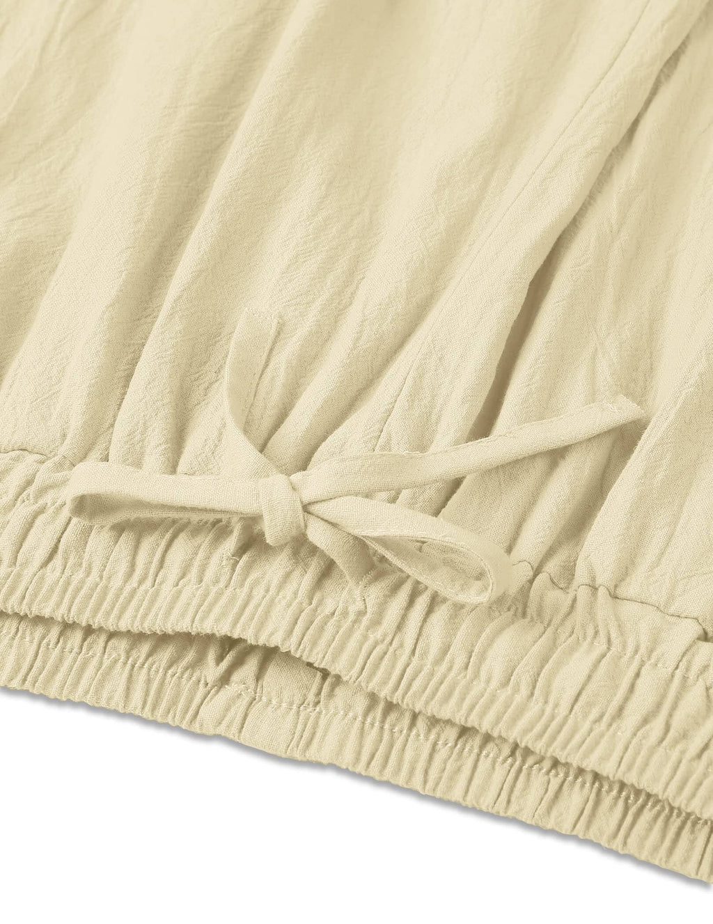 Pantalón harem estilo lino y algodón