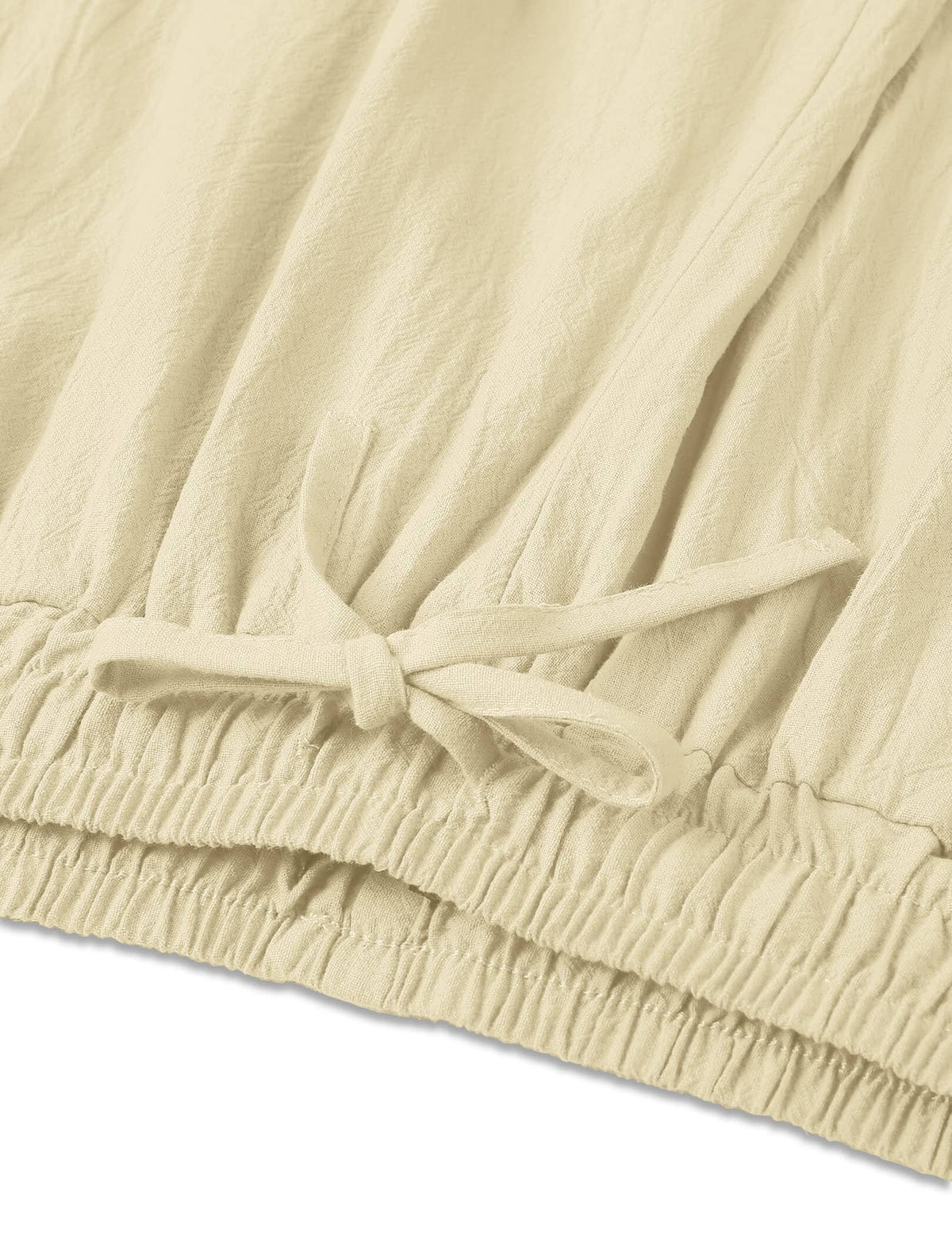 Pantalón harem estilo lino y algodón