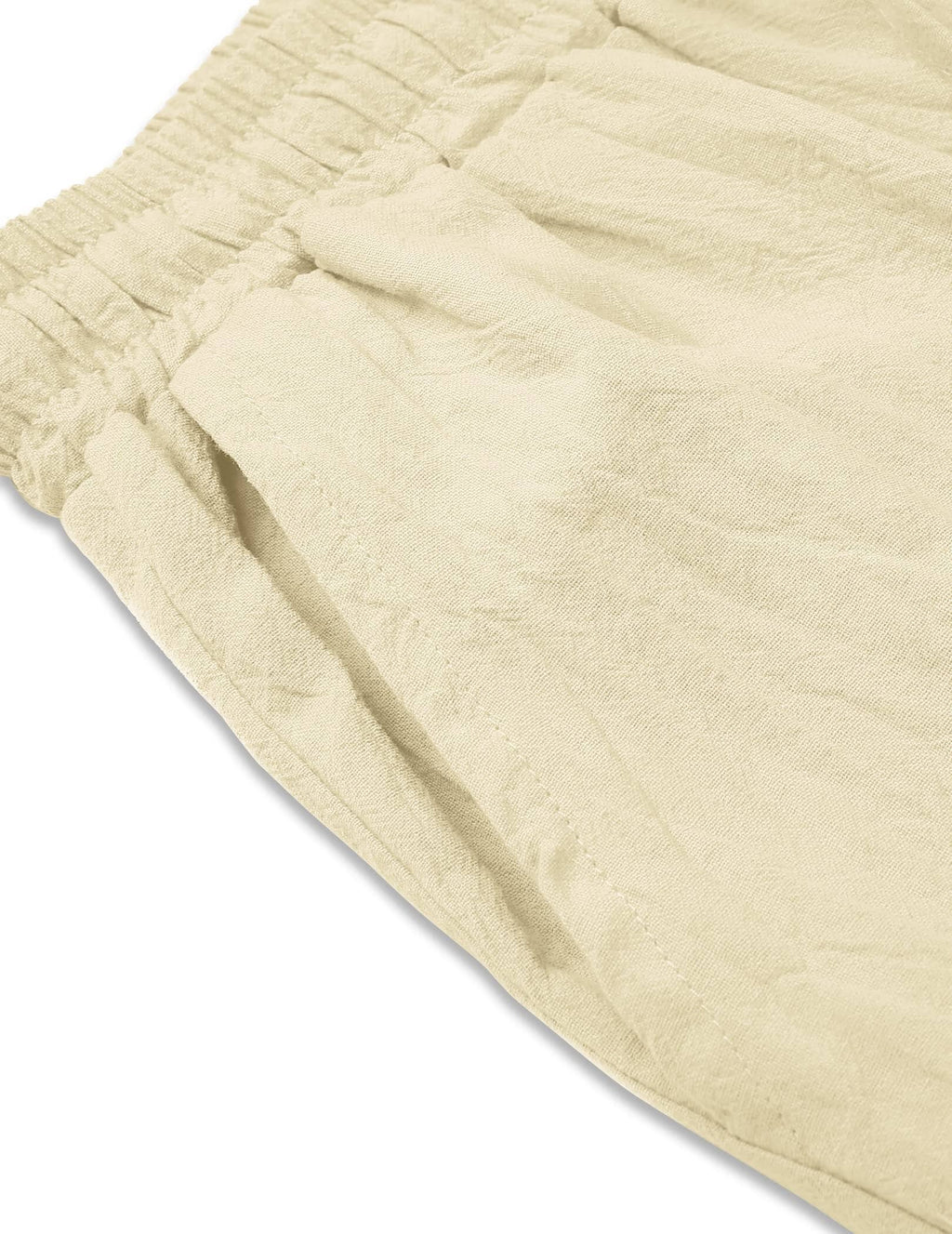 Pantalón harem estilo lino y algodón