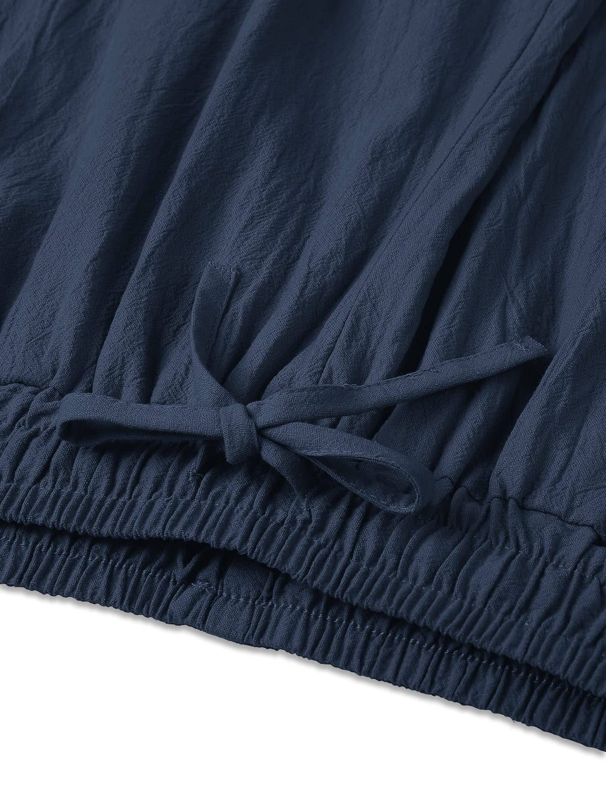 Pantalón harem estilo lino y algodón