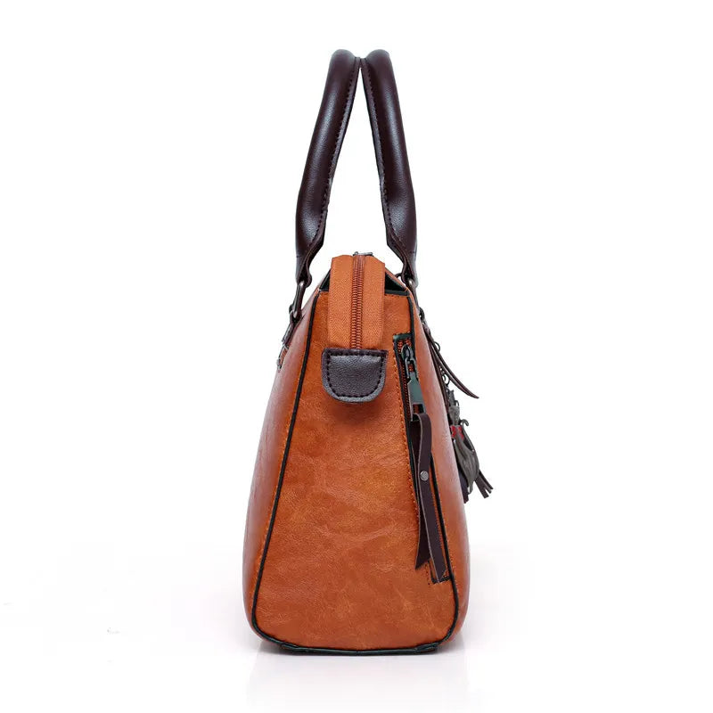 Kit premium de piel: bolso, cartera y clutch
