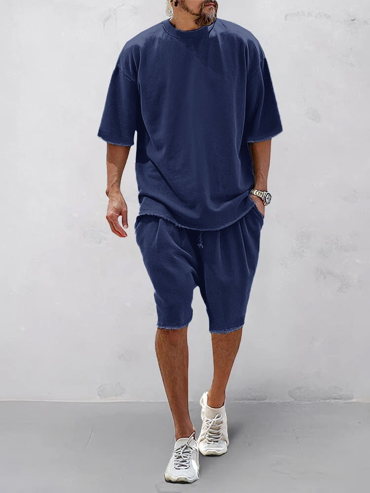 Conjunto Deportivo Holgado en Color Liso