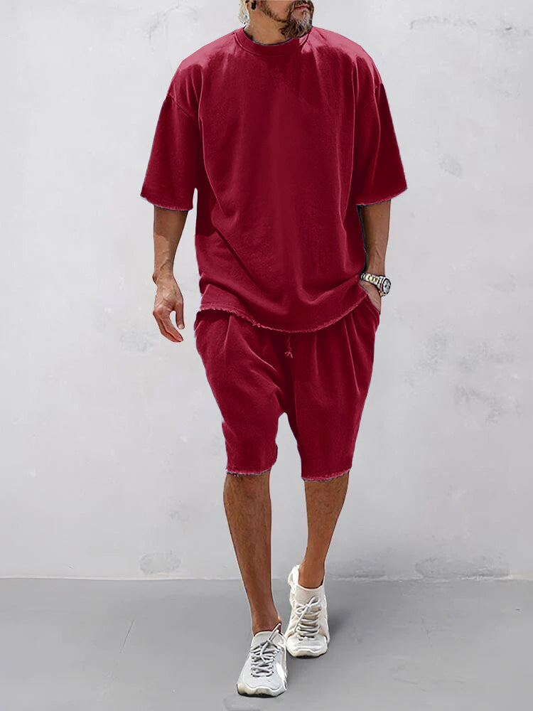 Conjunto Deportivo Holgado en Color Liso