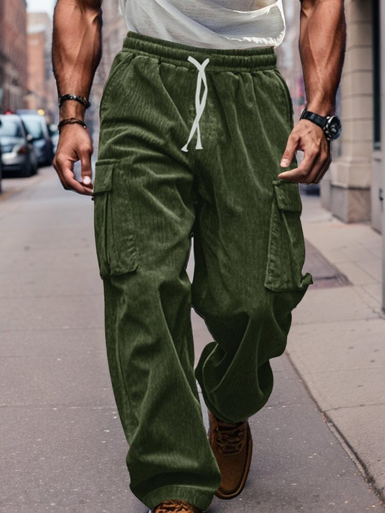 Pantalón cargo recto de pana