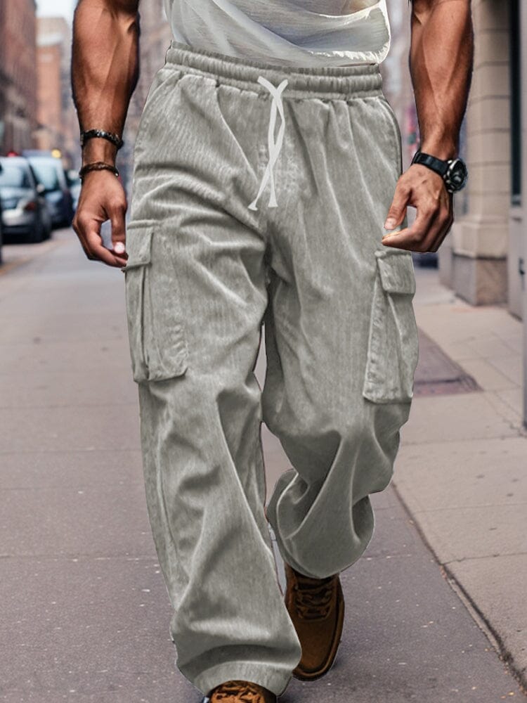 Pantalón cargo recto de pana