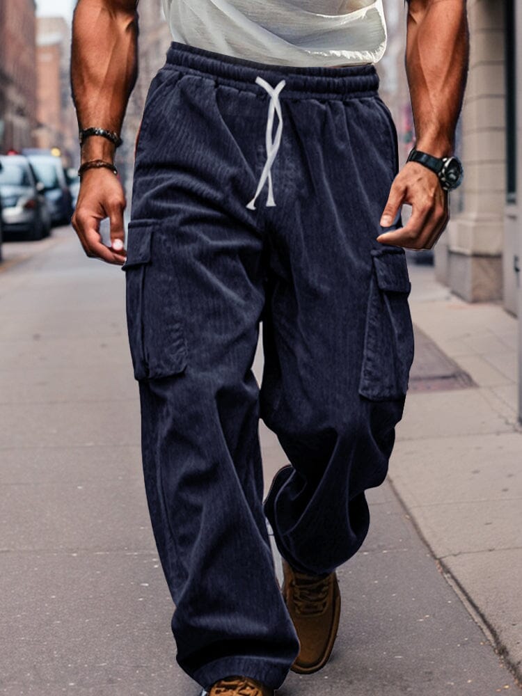 Pantalón cargo recto de pana
