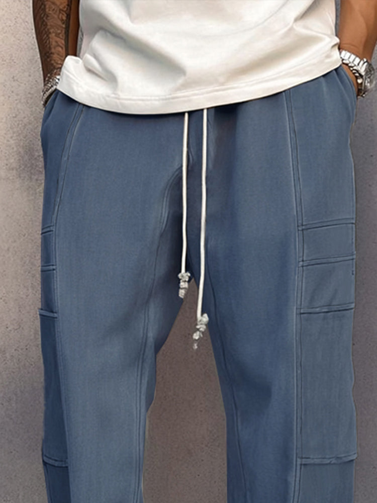 Pantalón de ante holgado y cómodo