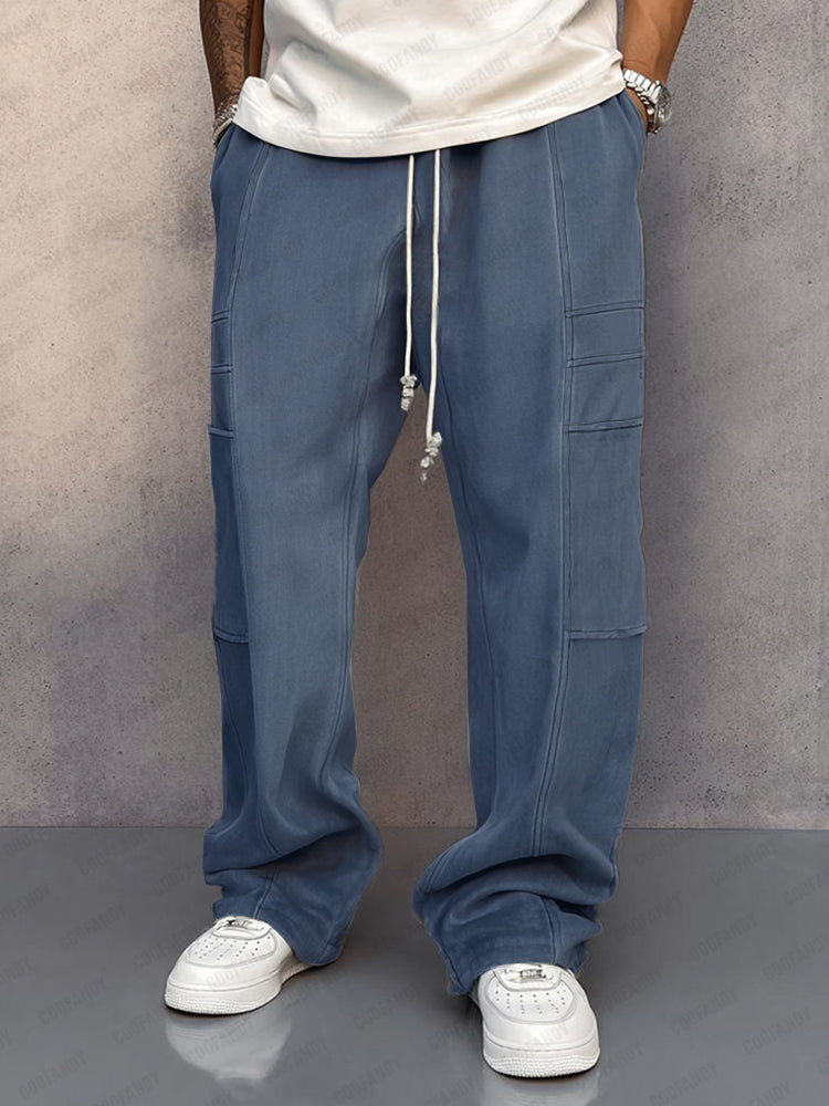 Pantalón de ante holgado y cómodo