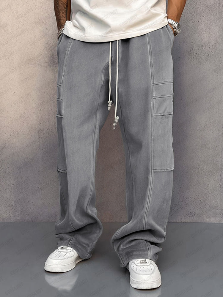 Pantalón de ante holgado y cómodo