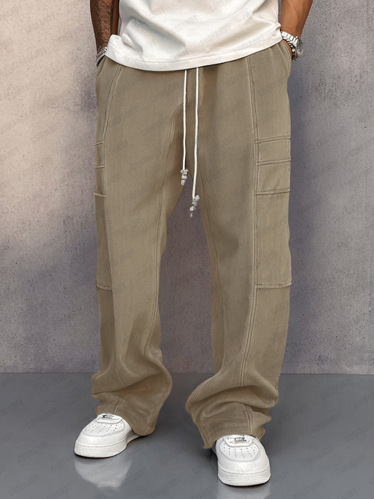 Pantalón de ante holgado y cómodo