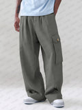 Pantalón cargo holgado de algodón