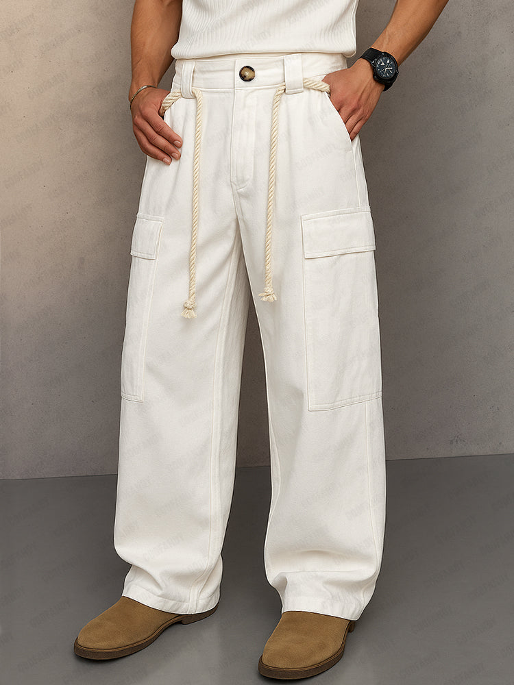 Pantalón cargo de algodón