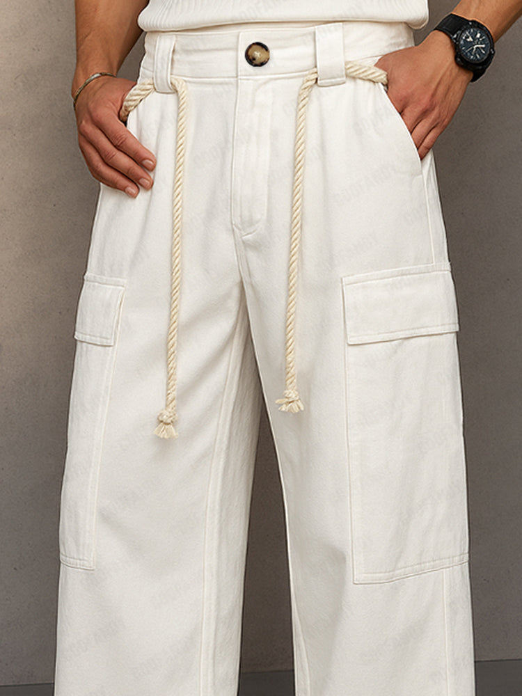 Pantalón cargo de algodón