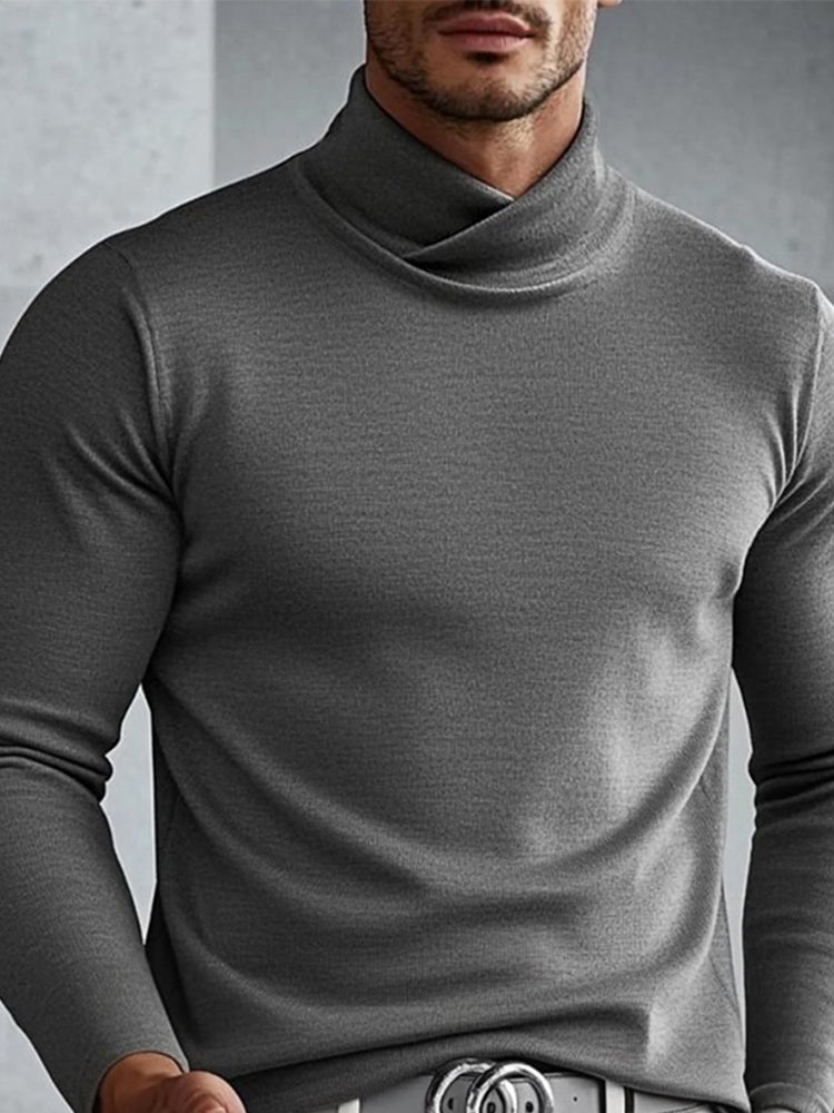 Camiseta interior de cuello alto cruzado