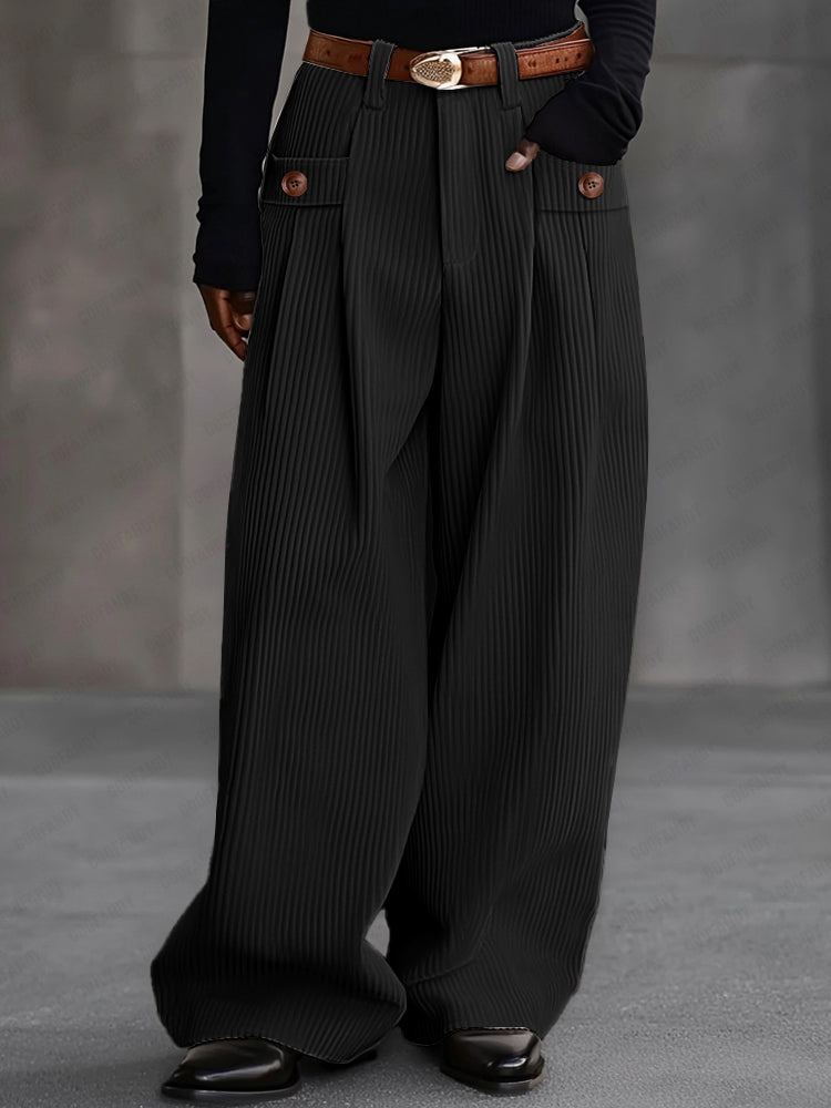 Pantalón ancho de pana vintage