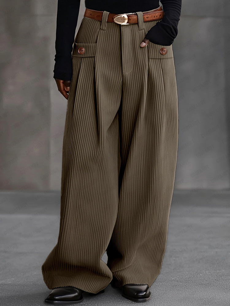 Pantalón ancho de pana vintage