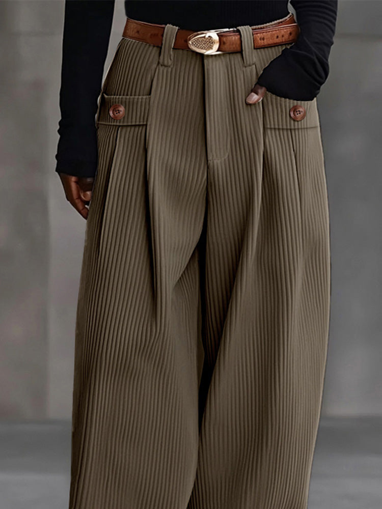 Pantalón ancho de pana vintage