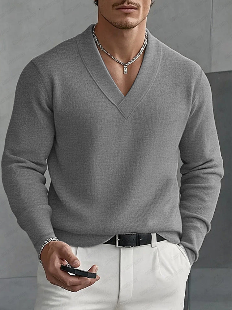 Camiseta interior versátil de cuello en V