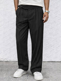 Pantalón recto a rayas smart casual