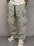 Pantalón cargo utilitario de corte recto