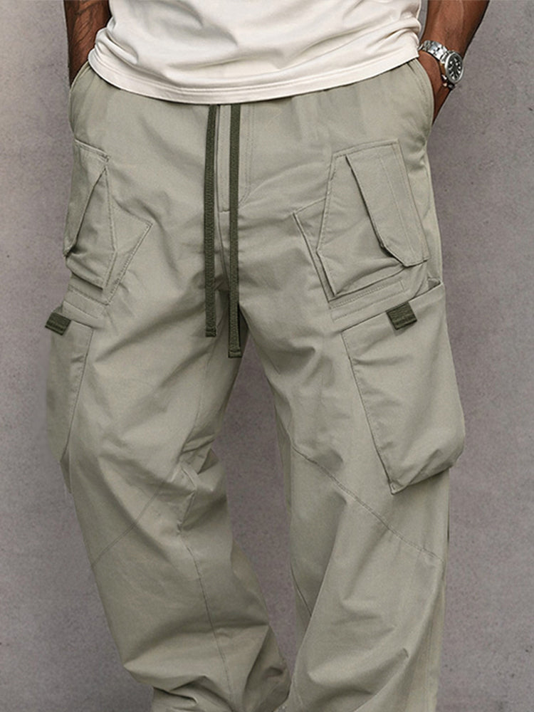 Pantalón cargo utilitario de corte recto