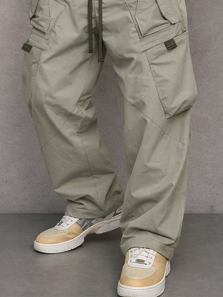 Pantalón cargo utilitario de corte recto
