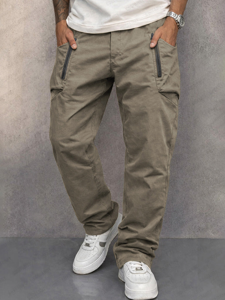 Pantalón cargo cónico 100% algodón