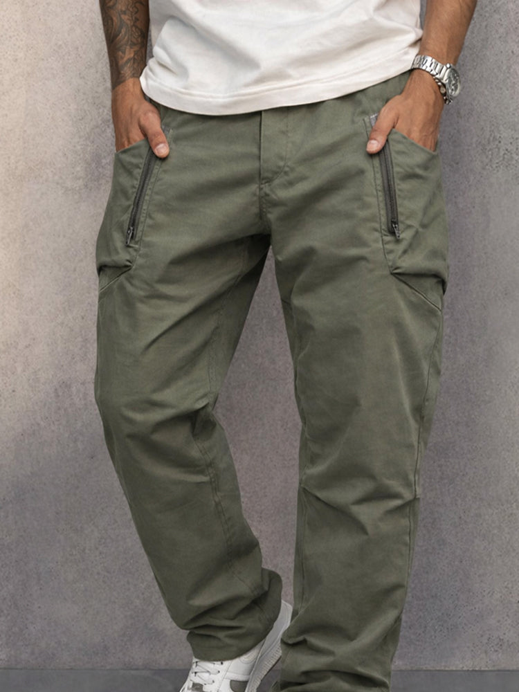 Pantalón cargo cónico 100% algodón