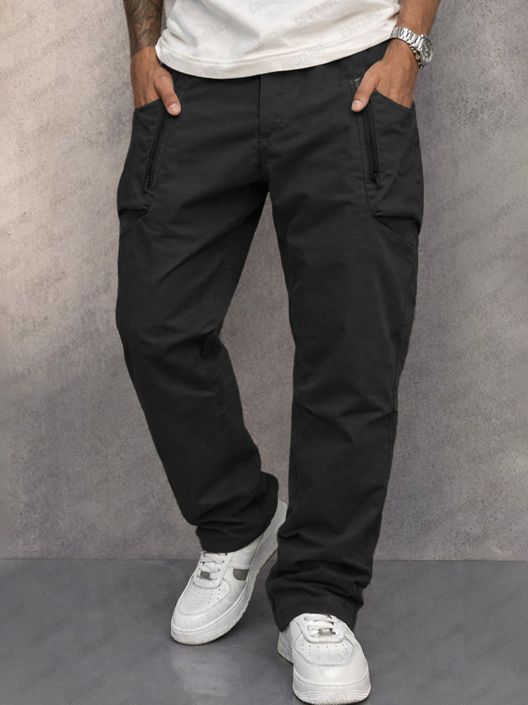 Pantalón cargo cónico 100% algodón