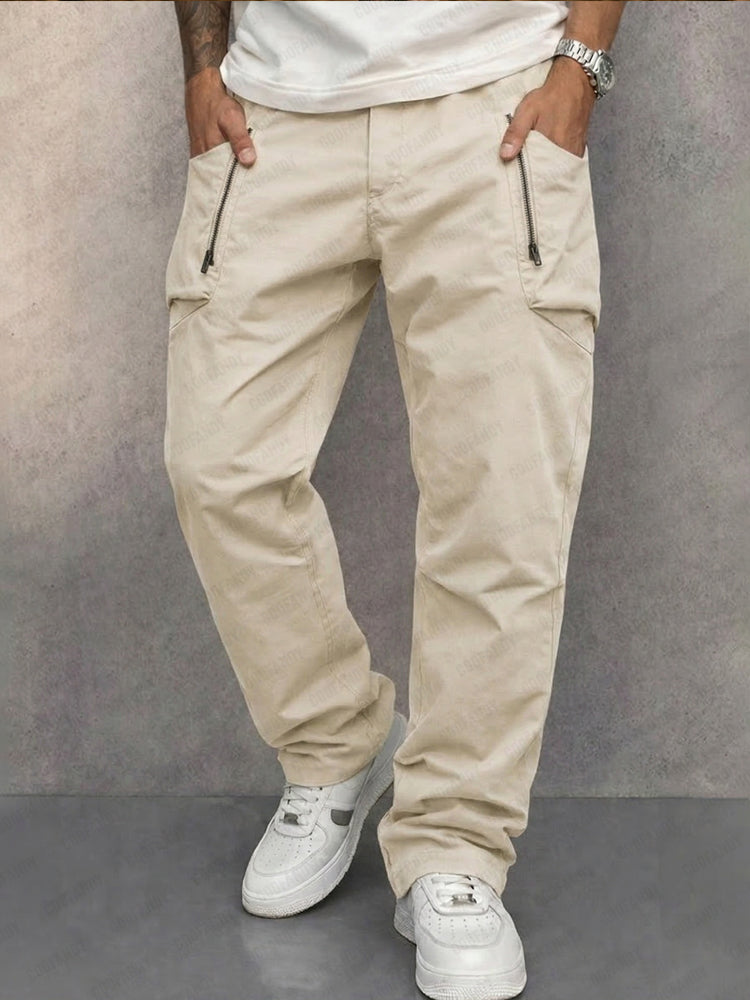Pantalón cargo cónico 100% algodón