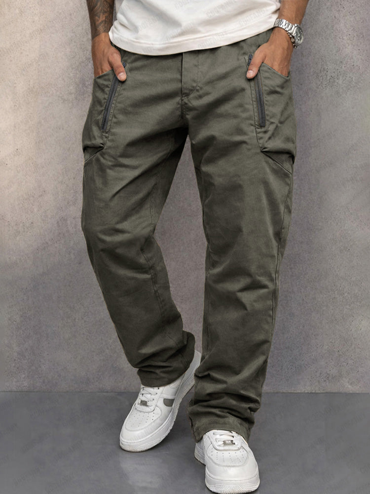Pantalón cargo cónico 100% algodón