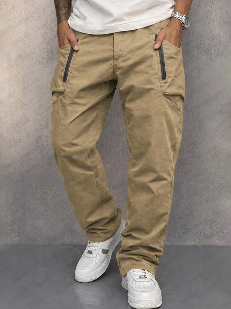 Pantalón cargo cónico 100% algodón