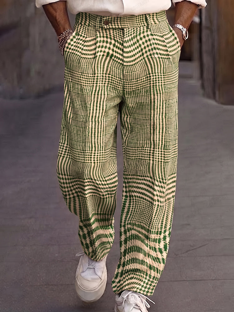 Pantalón de vestir a cuadros smart casual