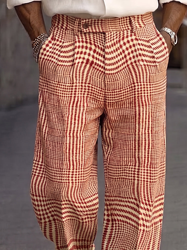 Pantalón de vestir a cuadros smart casual