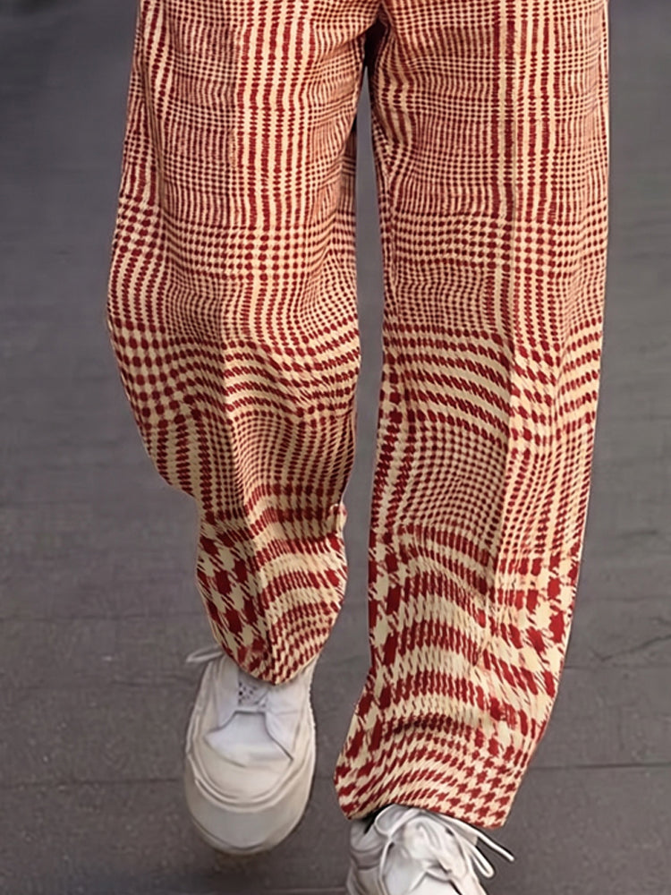 Pantalón de vestir a cuadros smart casual
