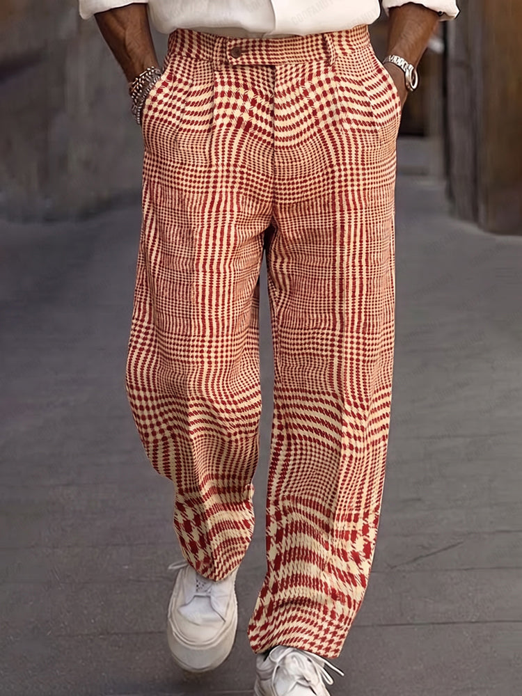 Pantalón de vestir a cuadros smart casual
