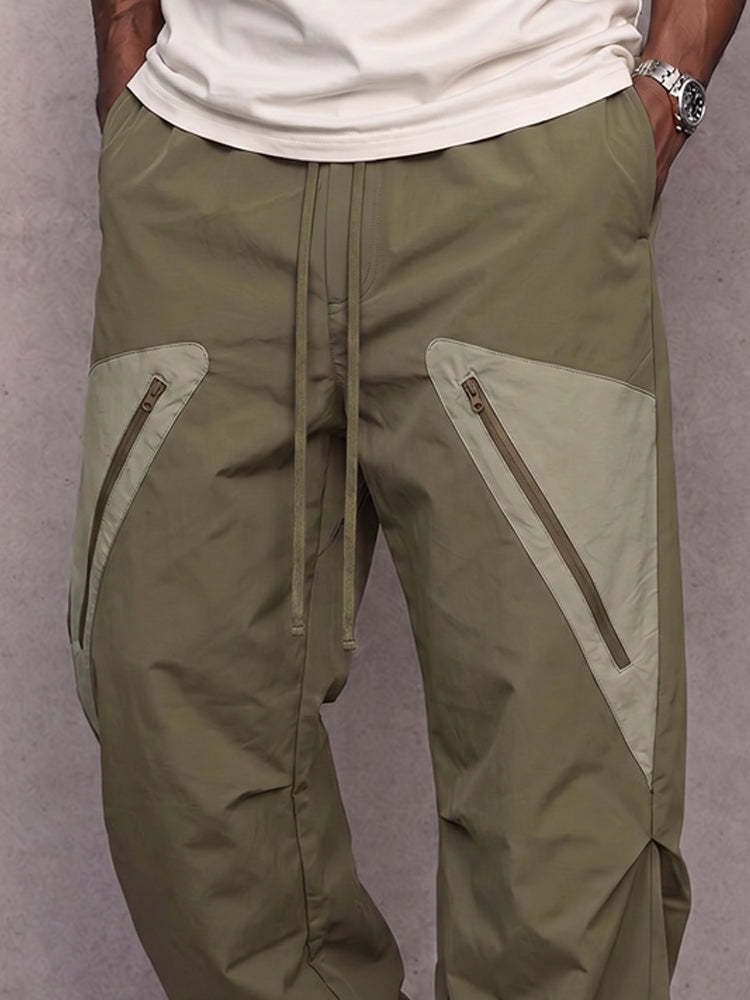 Pantalón cargo utilitario de corte recto