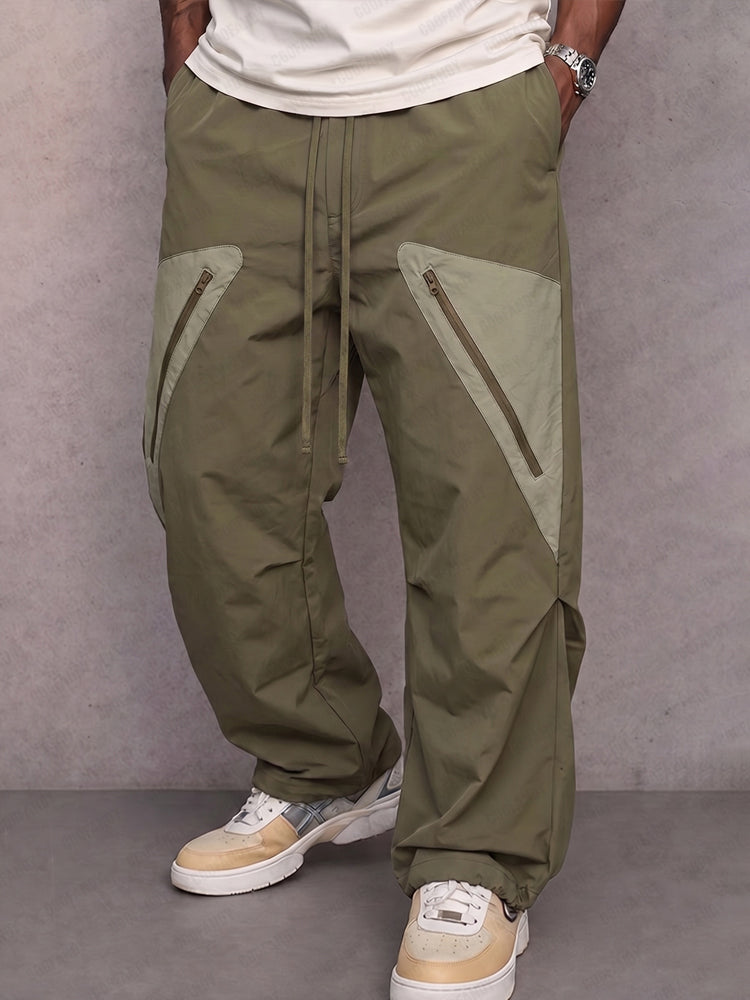 Pantalón cargo utilitario de corte recto