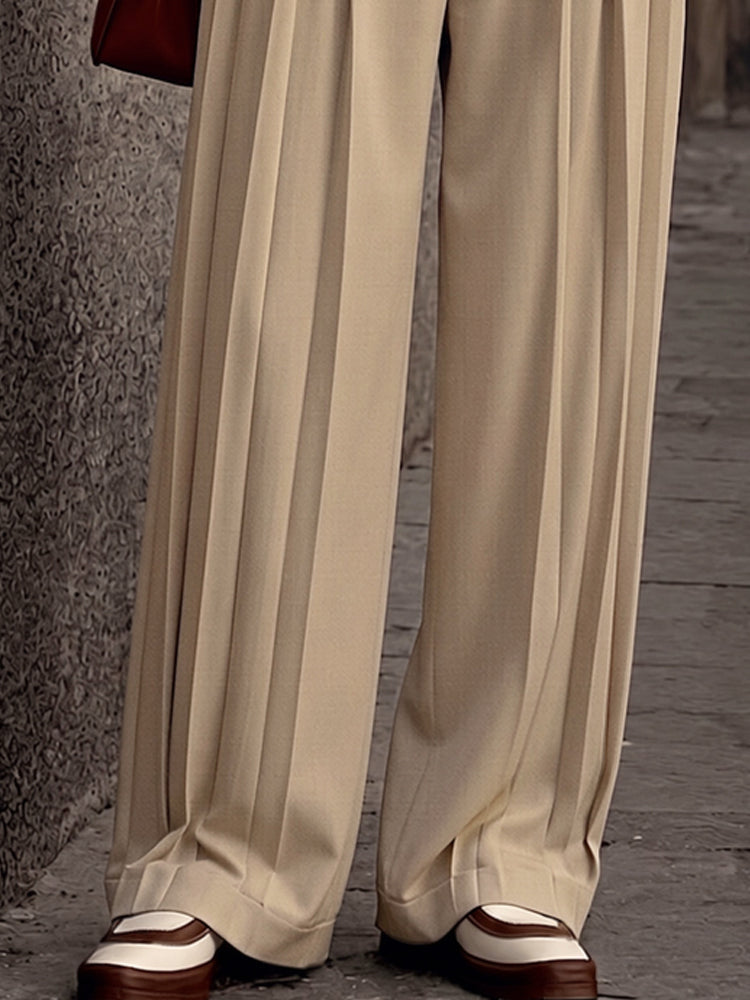 Pantalón de vestir multiplisado smart casual