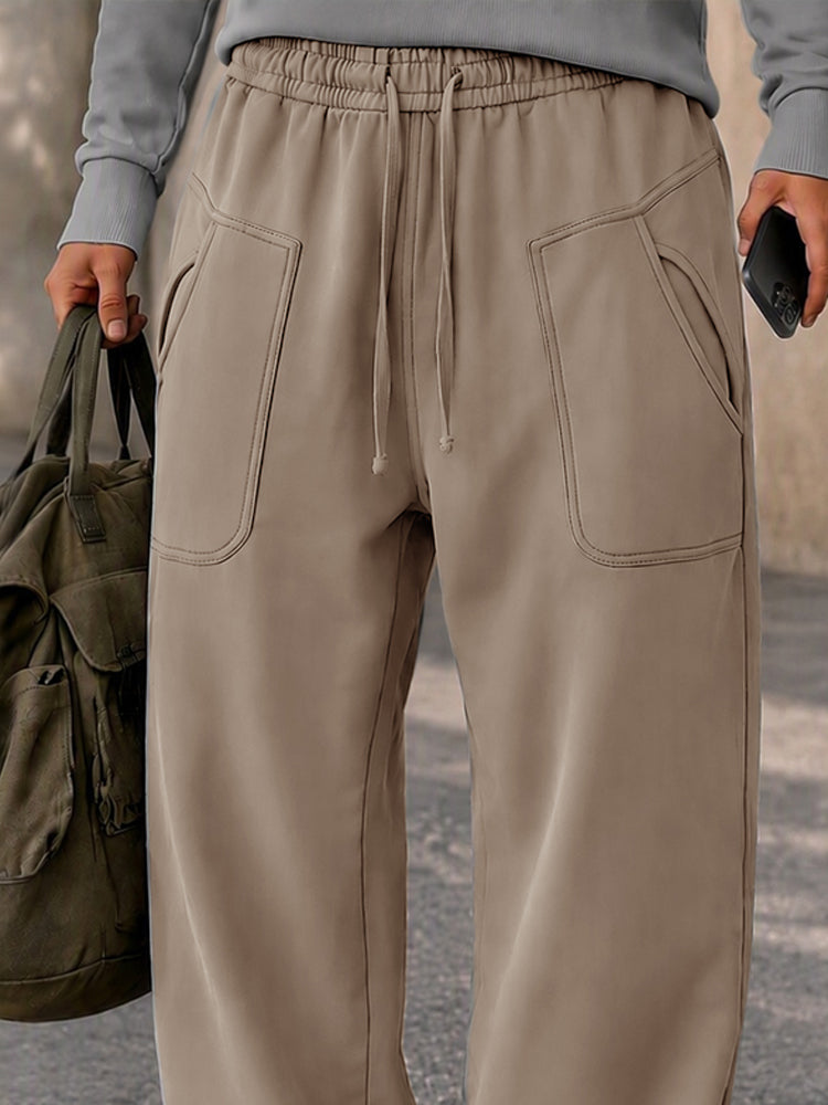 Pantalón casual street style con bolsillos