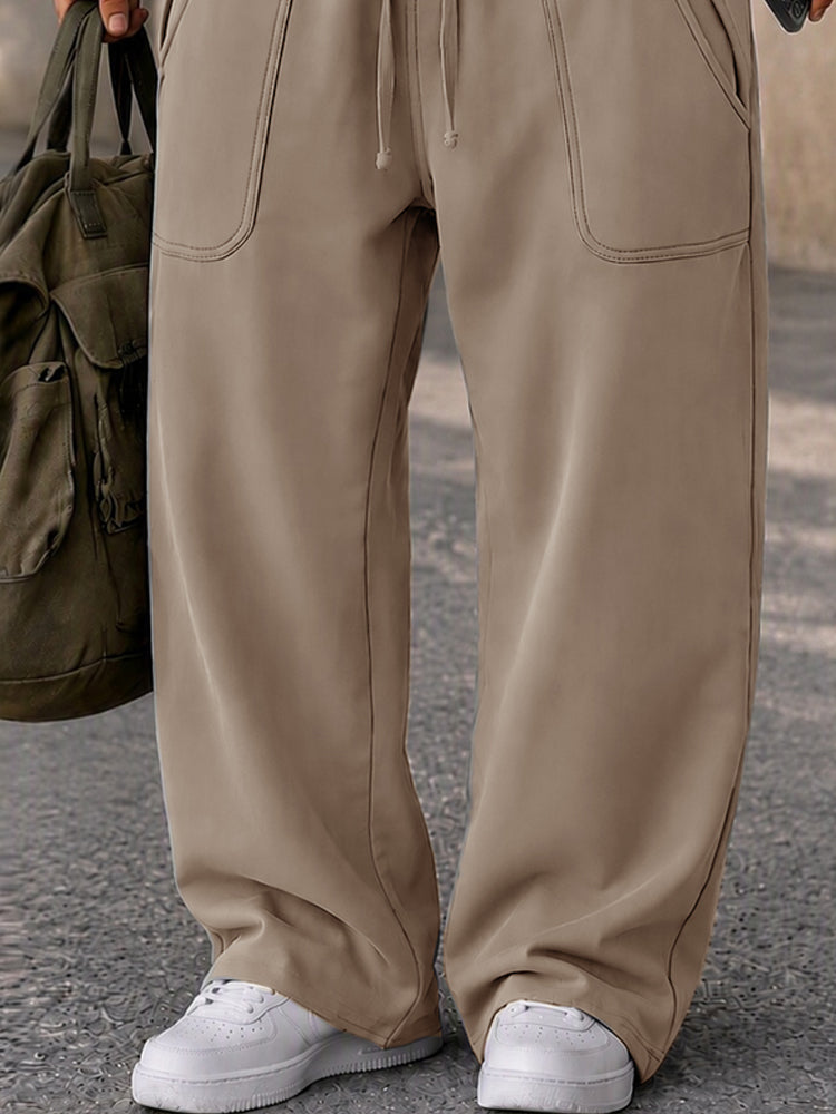 Pantalón casual street style con bolsillos