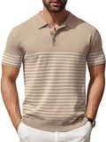 Polo de punto a rayas casual