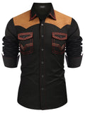 Camisa vaquera vintage bordada estilo western