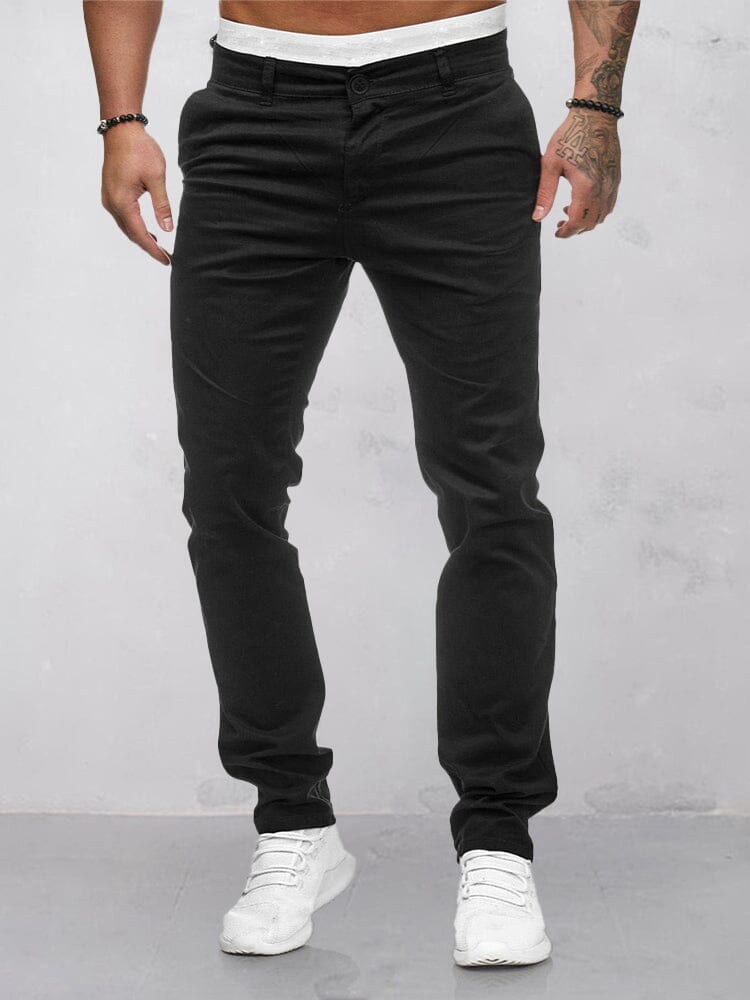 Pantalón liso casual cómodo