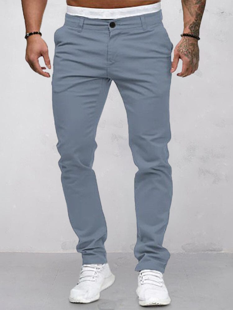 Pantalón liso casual cómodo
