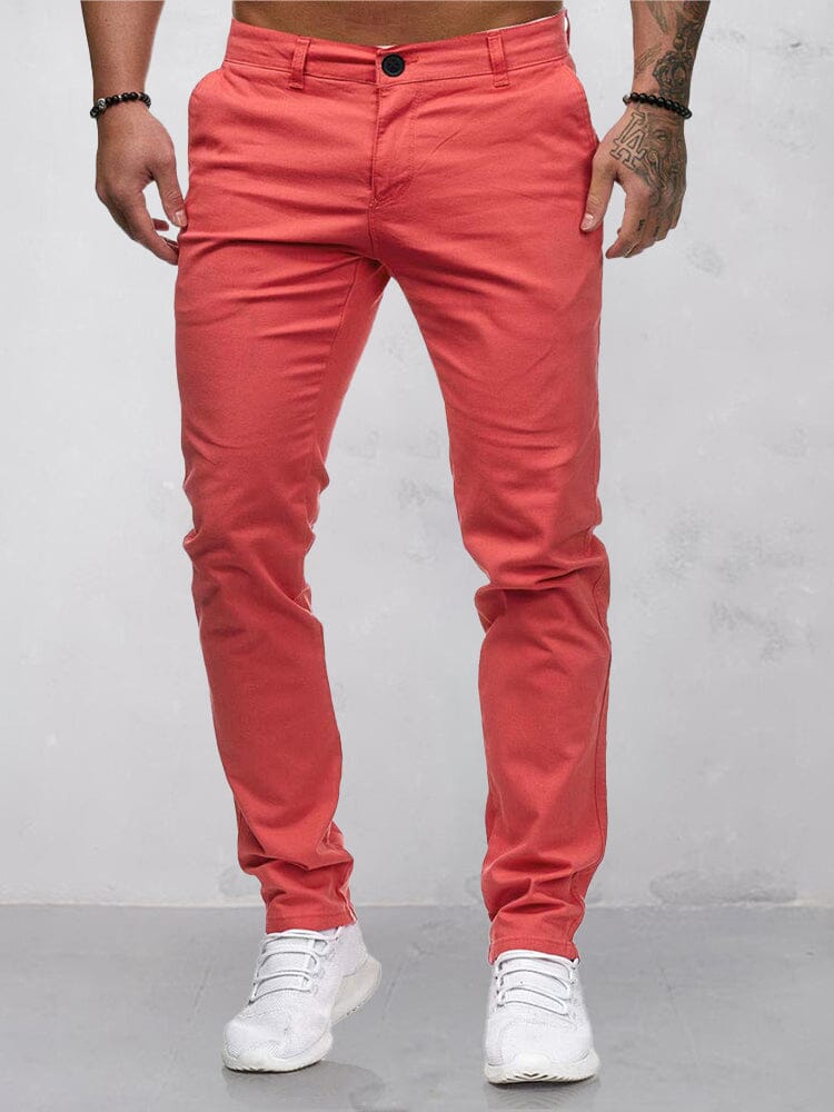 Pantalón liso casual cómodo
