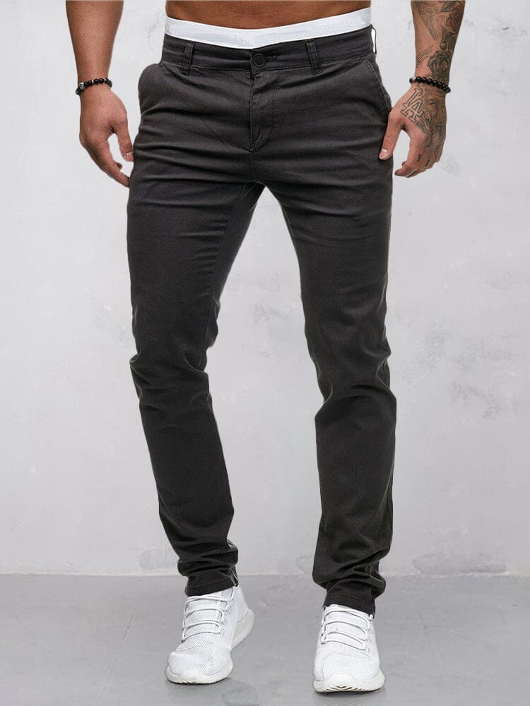 Pantalón liso casual cómodo