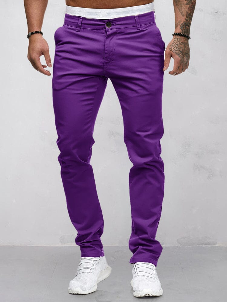 Pantalón liso casual cómodo