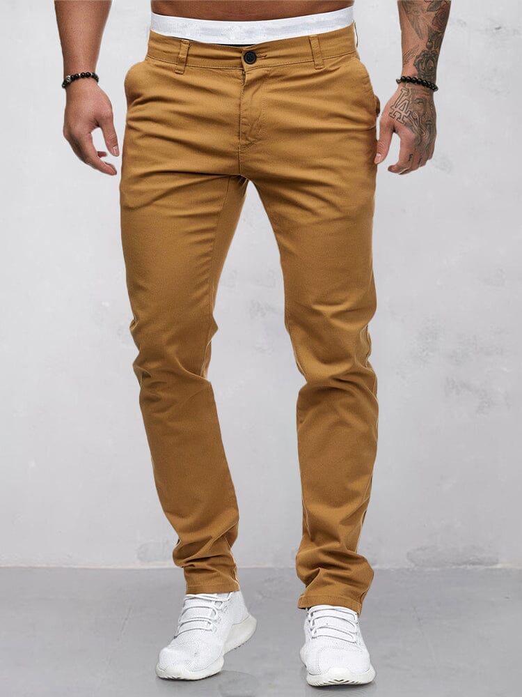 Pantalón liso casual cómodo